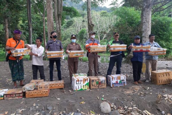 Ratusan Burung Sitaan Penyelundupan Dilepaskan