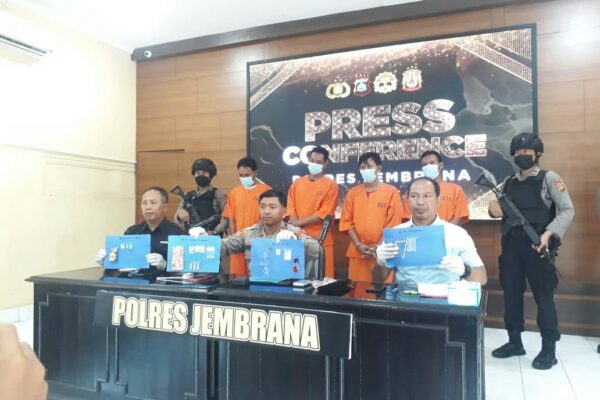 Polres Jembrana Tangkap Empat Orang Terkait Narkotika