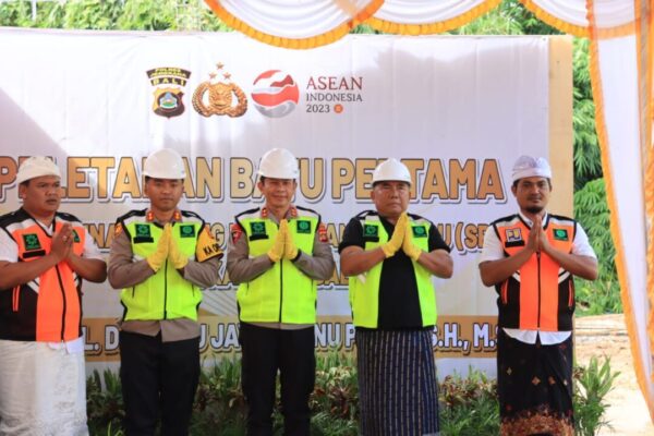 Pembangunan Gedung SPKT Polres Jembrana, Peletakan Batu Pertama Oleh Kapolda Bali