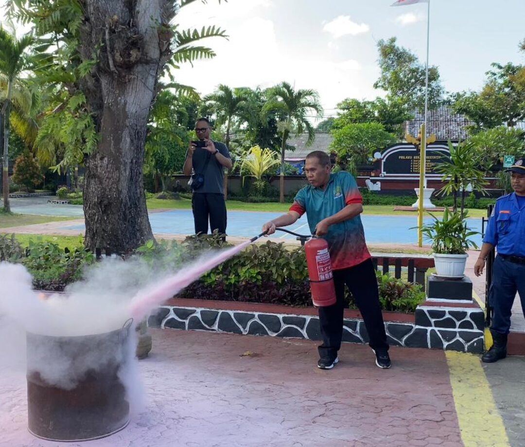 Demi Keamanan dan Ketertiban, Simulasi Tanggap Bencana Kebakaran Digelar Rutan