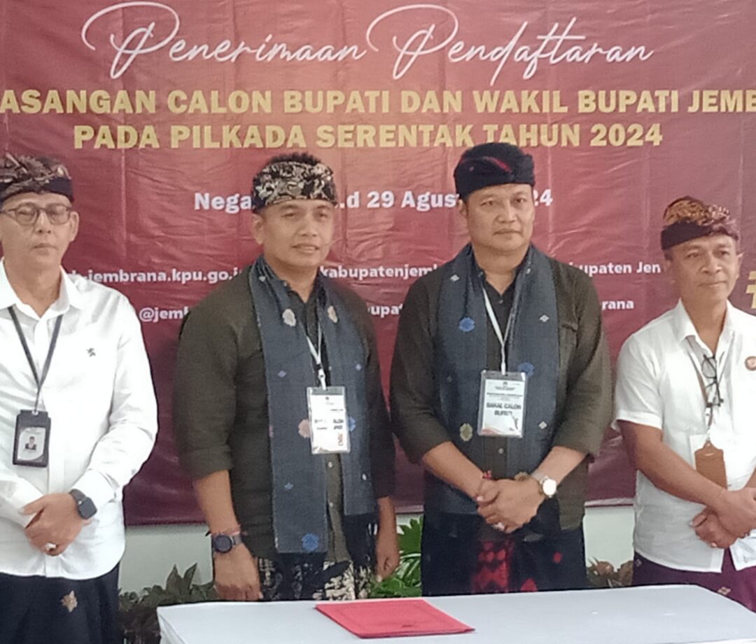 4000 Pendukung Kawal Kembang Hartawan-Patriana Krisna Daftar ke KPU Jembrana