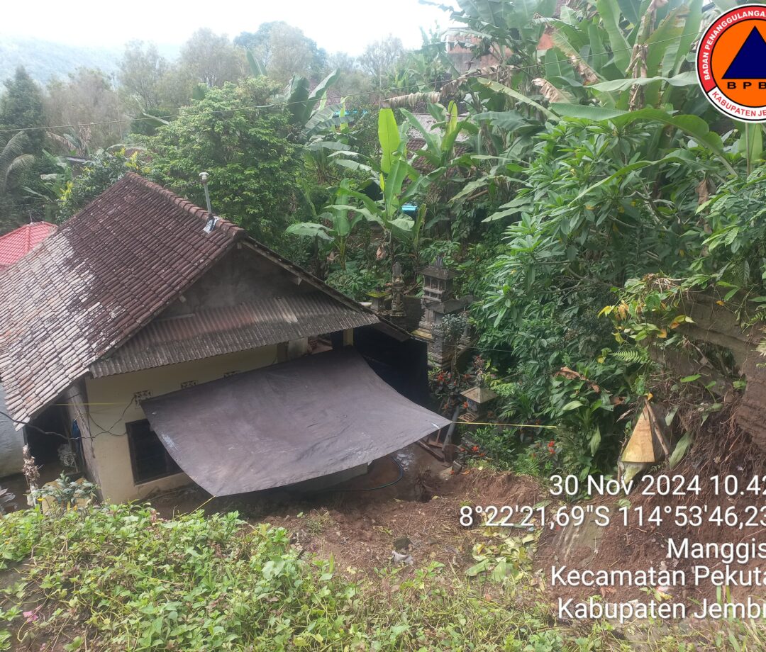 Tanah Longsor di Jembrana, Satu Rumah Tertimbun