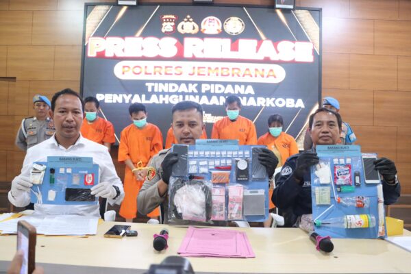 Dua Pemuda di Jembrana Ditangkap Terkait Kasus Narkotika Jenis Sabu