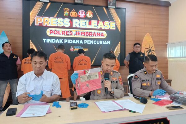 Polres Jembrana Ungkap Kasus Pencurian Motor, Pelaku Diamankan di Buleleng