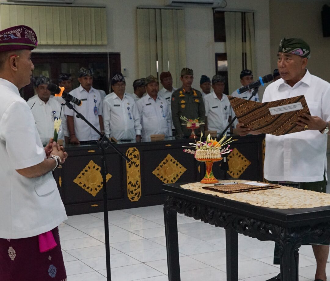 Semula Kosong, Bupati Jembrana Lantik Dua Pejabat Baru