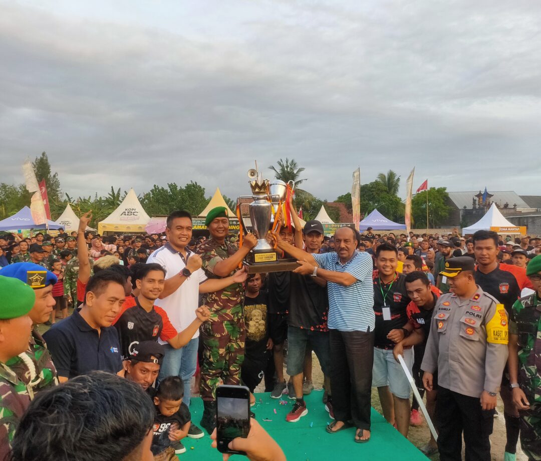 Liga Tarkam Usai, Timur Tengah Fc Juara, Dandim 1617/Jembrana : UMKM Tumbuh dan Masyarakat Terhibur